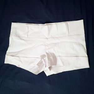 Rare Lowrise White Stretch Shorts with Belt Loops